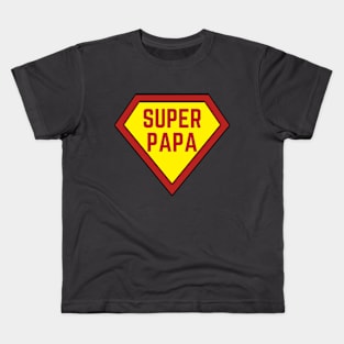 Fun Super Papa Apparel Kids T-Shirt